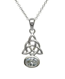 STERLING SILVER CELTIC KNOTS PENDANT