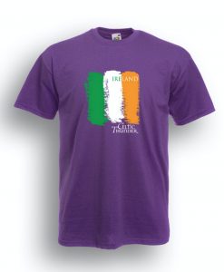 CELTIC THUNDER IRISH FLAG SHIRT / PURPLE