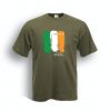 CELTIC THUNDER IRISH FLAG SHIRT / OLIVE GREEN