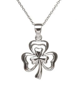 Beautiful Double Shamrock Pendant