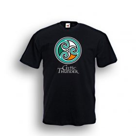 Celtic Spiral Tee Black