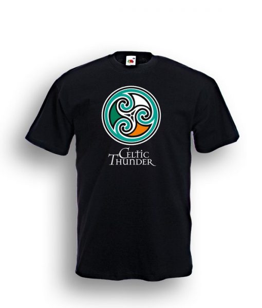 Celtic Spiral Tee Black