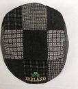 Traditional Irish Handmade Patch Cap Black