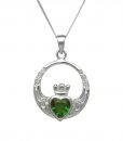 Emerald Claddagh Pendant