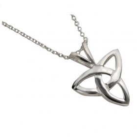 Trinity Knot Pendant In Sterling Silver