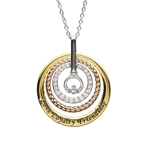 Buy SHAYA BY CARATLANE What Goes Around Circle Pendant Necklace In 925  Silver | Shoppers Stop