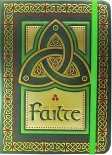 Celtic Irish Trinity Knot Failte Designed Foil Hardback Notebook 