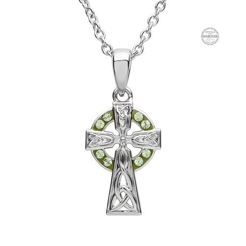 Sterling Silver & 10K Yellow Gold Celctic & Claddagh Cross on Chain | The  Gilded Oyster