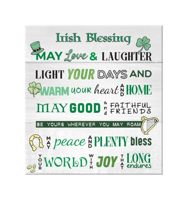 Irish Blessing Mugs - May Love and Laughter Light Your Days - Set of Four •  Irish Ann